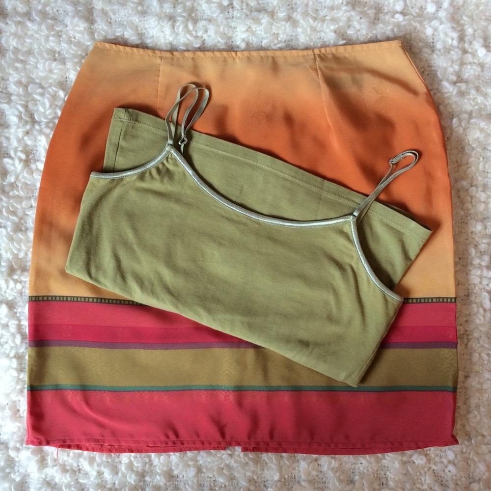 vintage 90’s skirt and crop  bundle